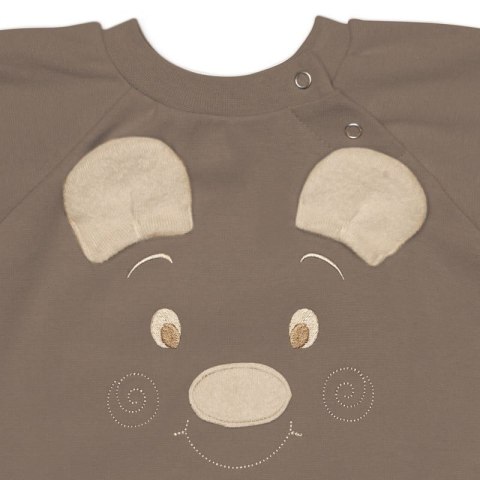 Hi Little One rampers niemowlęcy MIŚ OverSize BOHO Caffe Latte roz S