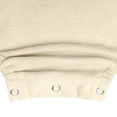 Hi Little One rampers niemowlęcy MIŚ OverSize BOHO Ivory roz M Pom Pom