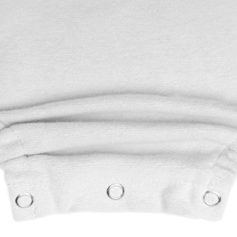 Hi Little One rampers niemowlęcy MIŚ OverSize BOHO White roz S Pom Pom