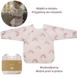 Hi Little One śliniak fartuszek z kieszonką wodoodporny RAINBOW muumee