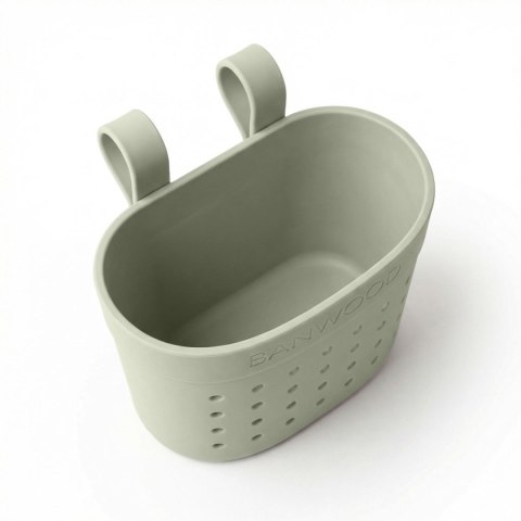 Banwood Hulajnoga ECO z koszykiem Pin & Ride Olive