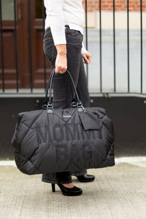 Childhome Torba Mommy Bag Pikowana Czarna