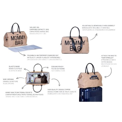Childhome Torba Mommy Bag Raffia Look