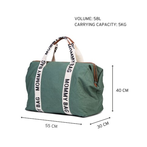 Childhome Torba Mommy Bag Signature Zielona