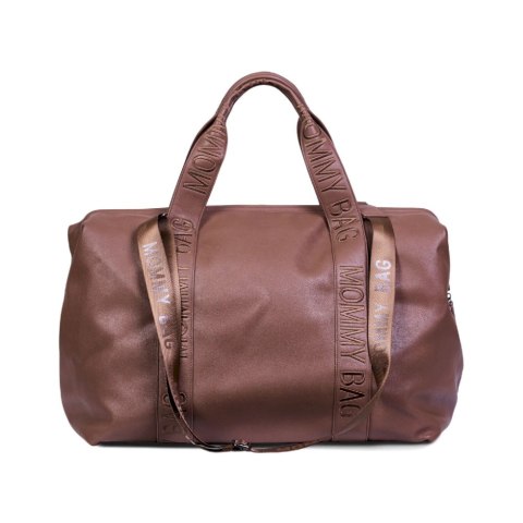 Childhome Torba Mommy Bag Signature Vegan Leather Dark Brown