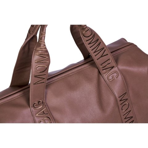 Childhome Torba Mommy Bag Signature Vegan Leather Dark Brown