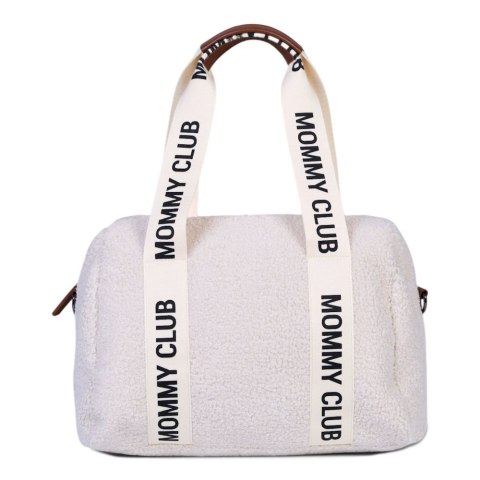 Childhome Torba do wózka Mommy Club Signature Teddy White