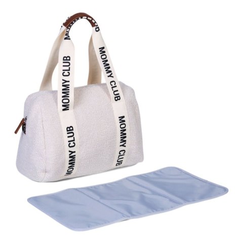Childhome Torba do wózka Mommy Club Signature Teddy White