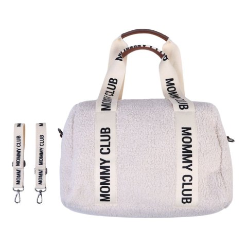 Childhome Torba do wózka Mommy Club Signature Teddy White