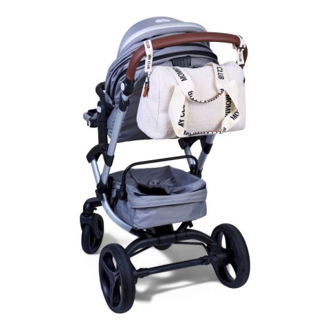 Childhome Torba do wózka Mommy Club Signature Teddy White