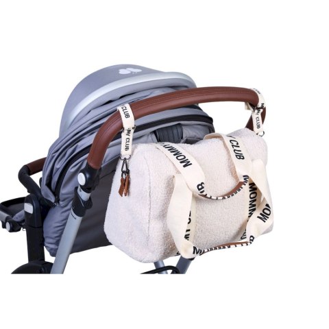 Childhome Torba do wózka Mommy Club Signature Teddy White