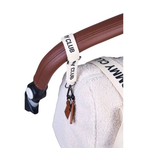 Childhome Torba do wózka Mommy Club Signature Teddy White
