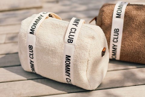 Childhome Torba do wózka Mommy Club Signature Teddy White
