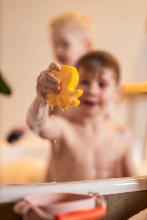 Filibabba Silikonowy zestaw wiaderko i zabawki do piasku Peach Mix