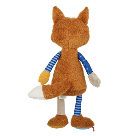 Pierwsza przytulanka pluszowy Lis 39cm patchworkowa maskotka dzieci sigikid
