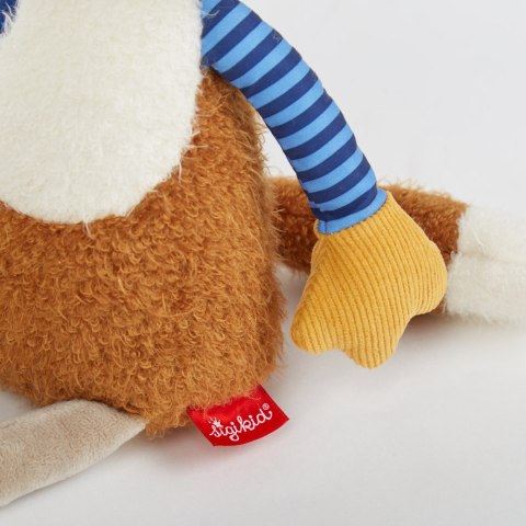 Pierwsza przytulanka pluszowy Lis 39cm patchworkowa maskotka dzieci sigikid