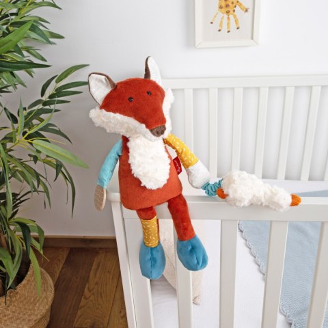 Zabawka rozwojowa Lisek 32cm szeleścik grzechotka gryzaczek dzieci sigikid