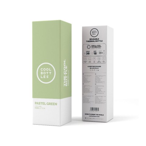 Cool Bottles Butelka termiczna 350 ml Pastel Green