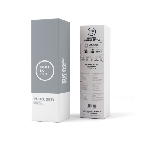Cool Bottles Butelka termiczna 350 ml Pastel Grey