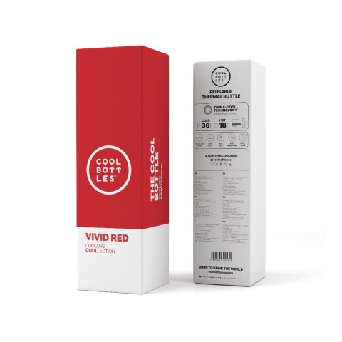 Cool Bottles Butelka termiczna 350 ml Vivid Red