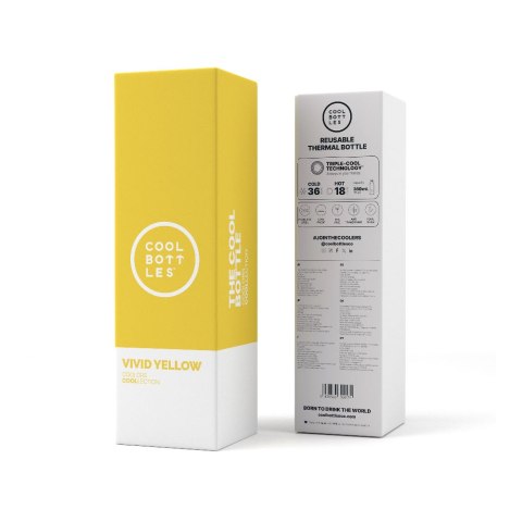 Cool Bottles Butelka termiczna 350 ml Vivid Yellow