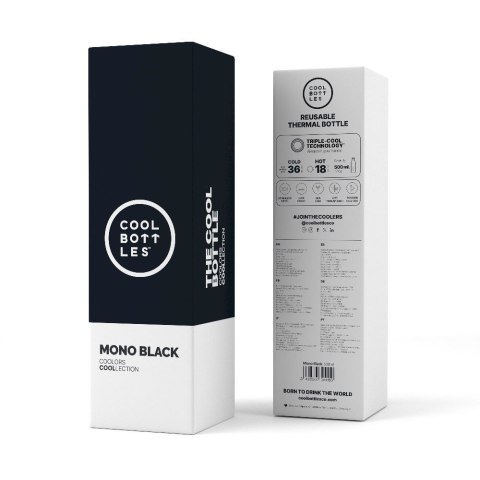 Cool Bottles Butelka termiczna 500 ml Mono Black