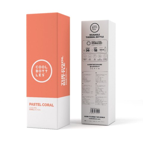 Cool Bottles Butelka termiczna 500 ml Pastel Coral