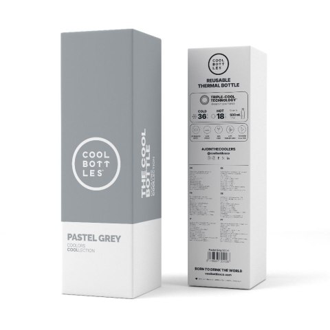 Cool Bottles Butelka termiczna 500 ml Pastel Grey