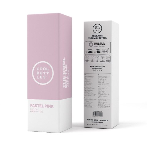 Cool Bottles Butelka termiczna 500 ml Pastel Pink