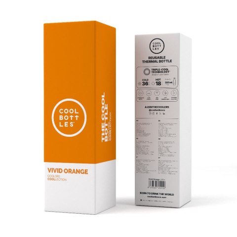 Cool Bottles Butelka termiczna 500 ml Vivid Orange