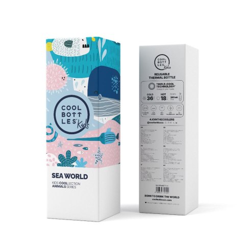 Cool Bottles Butelka termiczna Kids 260 ml Sea world