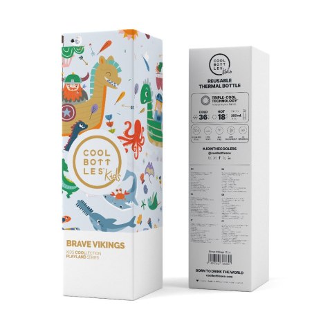 Cool Bottles Butelka termiczna Kids 350 ml Brave Vikings