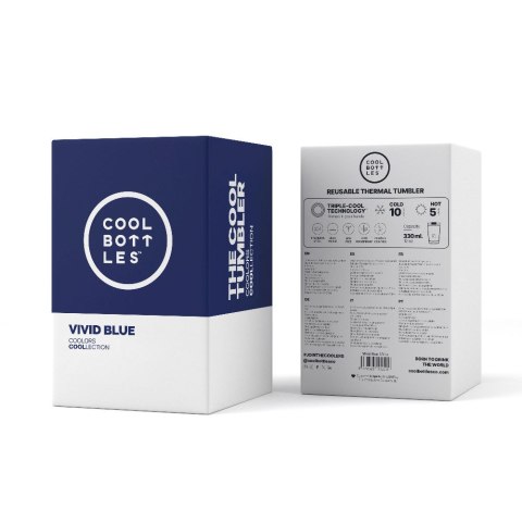 Cool Bottles Kubek termiczny 330 ml Vivid Blue