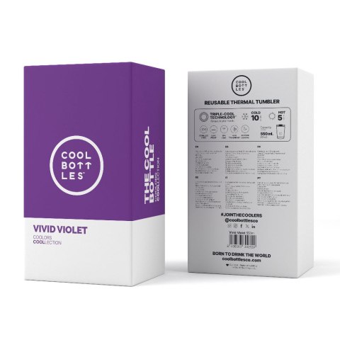 Cool Bottles Kubek termiczny 550 ml Vivid Violet