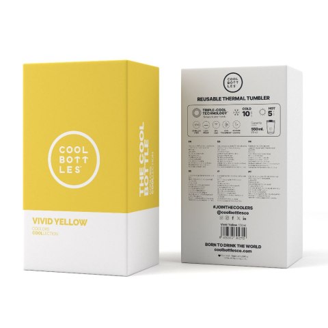 Cool Bottles Kubek termiczny 550 ml Vivid Yellow