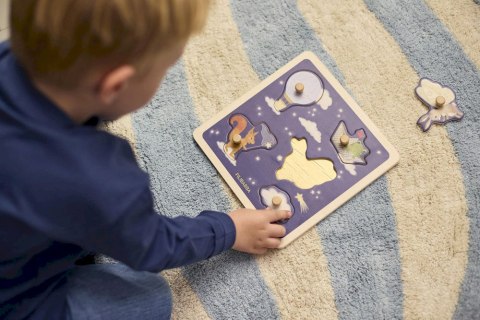 Filibabba Drewniane puzzle sensoryczne Little Adventurers