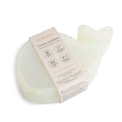 Filibabba Pudełko na przekąski Wieloryb Confetti