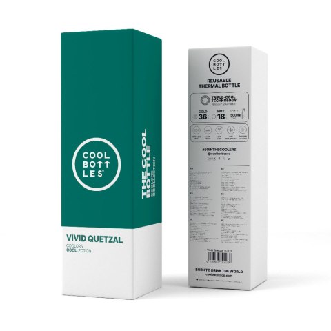 Cool Bottles Butelka termiczna 500 ml Vivid Quetzal