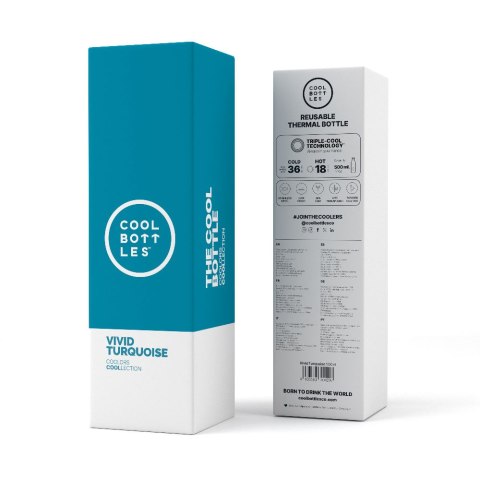 Cool Bottles Butelka termiczna 500 ml Vivid Turquoise
