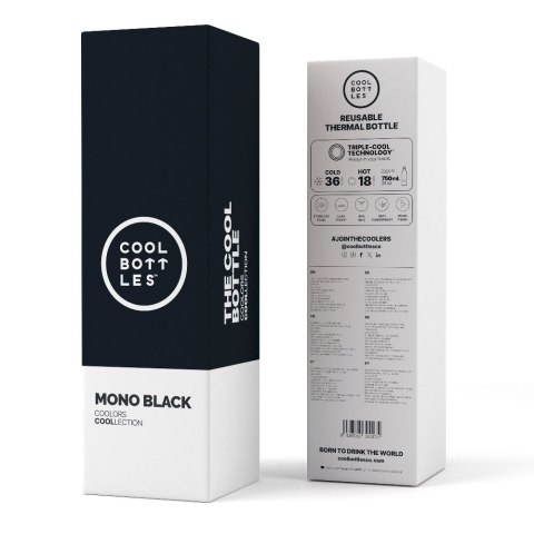 Cool Bottles Butelka termiczna 750 ml Mono Black