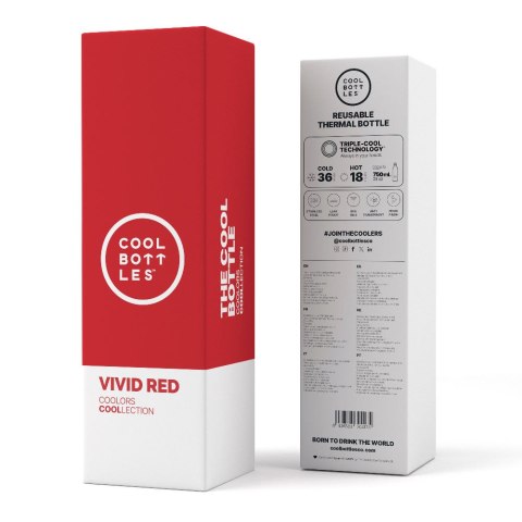 Cool Bottles Butelka termiczna 750 ml Vivid Red