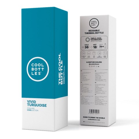 Cool Bottles Butelka termiczna 750 ml Vivid Turquoise