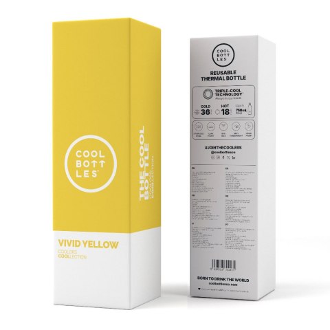 Cool Bottles Butelka termiczna 750 ml Vivid Yellow