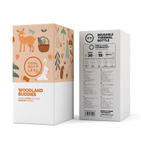 Cool Bottles Butelka termiczna Kiddies 350 ml Woodland Buddies