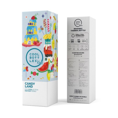 Cool Bottles Butelka termiczna Kids 350 ml Candy Land