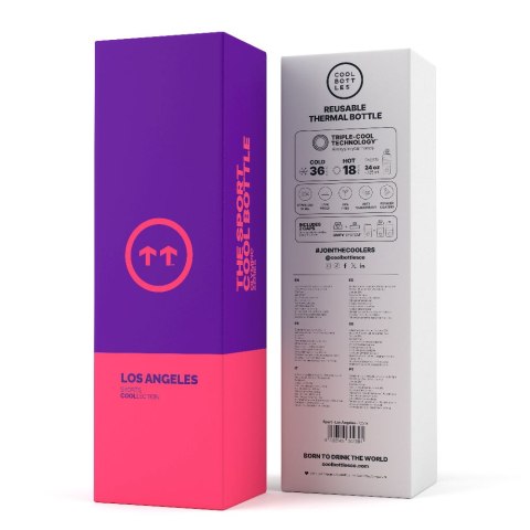 Cool Bottles Butelka termiczna Sport 725 ml Triple cool Los Angeles