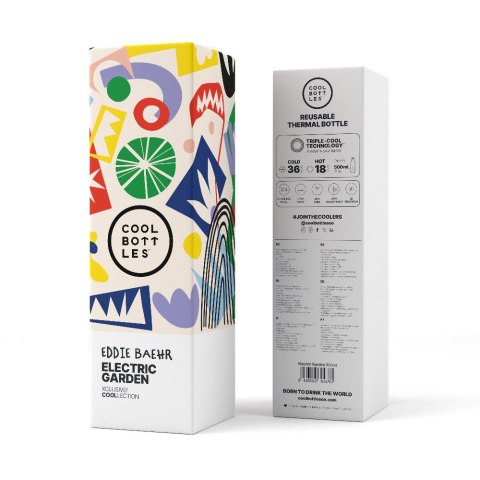 Cool Bottles Butelka termiczna Xclusive! 500 ml Eddie Baehr - Electric Garden