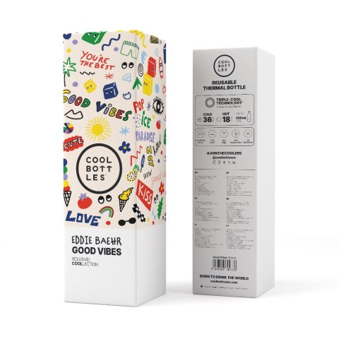 Cool Bottles Butelka termiczna Xclusive! 500 ml Eddie Baehr - Good Vibes