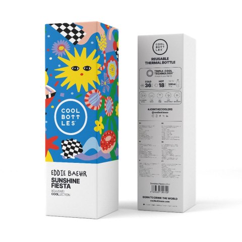 Cool Bottles Butelka termiczna Xclusive! 500 ml Eddie Baehr - Sunshine Fiesta