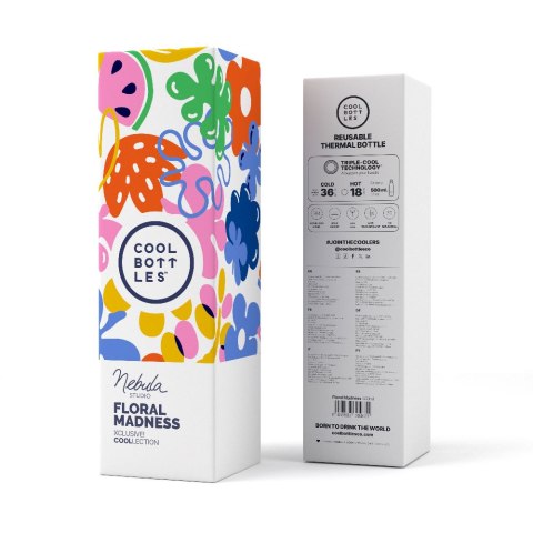 Cool Bottles Butelka termiczna Xclusive! 500 ml Nébula - Floral Madness